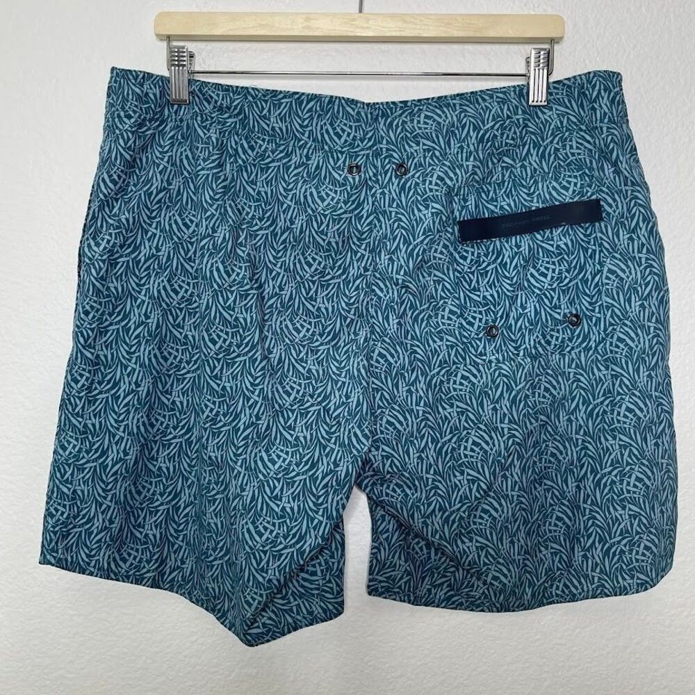Zachary Prell Swim Trunks 36x7 XXL Shorts Back Pocket Zip Closure Built-in Brief